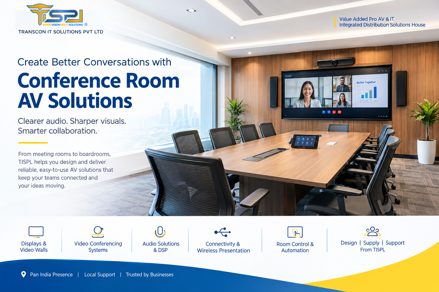 Conference Room AV Solutions for Smarter, More Productive Meetings