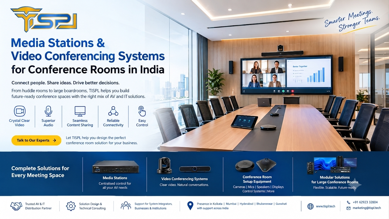 Media Stations & Video Conferencing Systems for Conference Rooms in India
